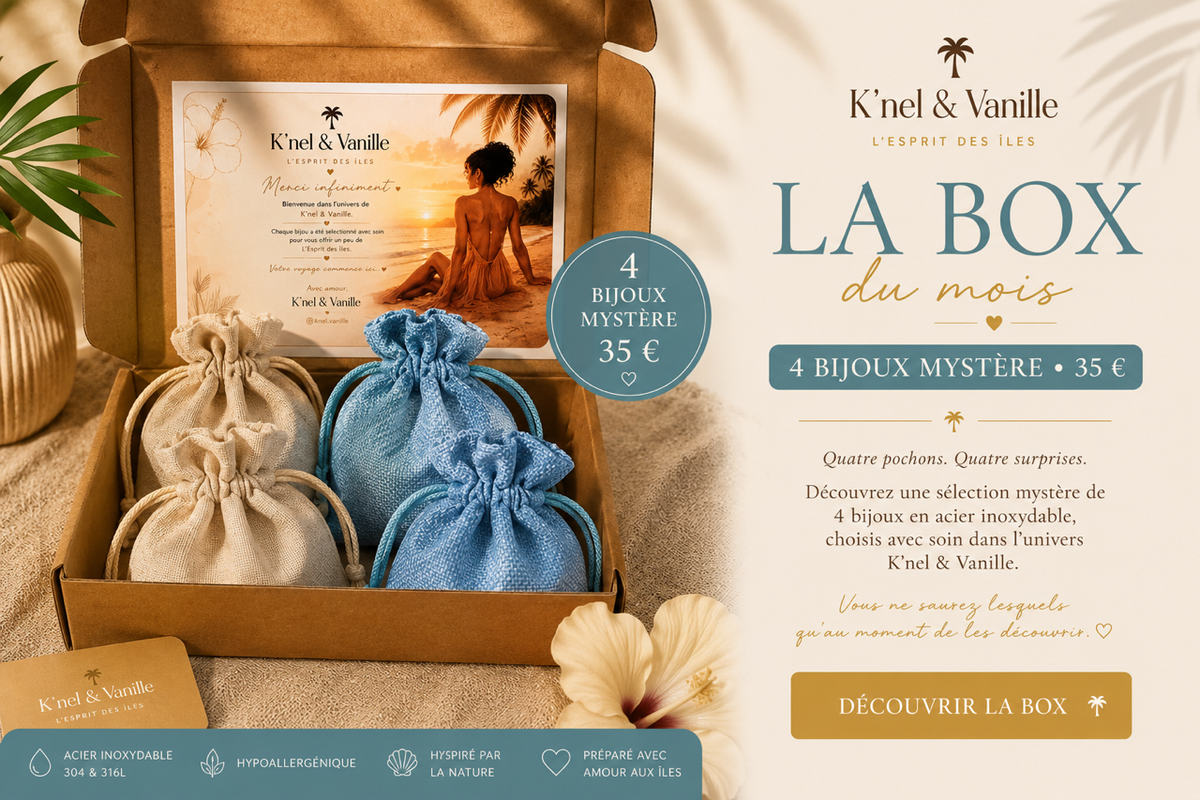 La Box du mois des Knelitas - 4 Bijoux mystère - valeur garantie : 55€ minimum