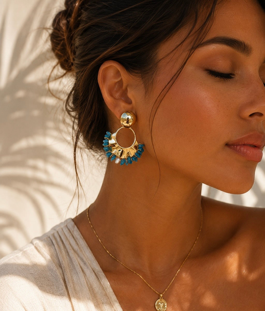 Boucles d'oreilles Lagune