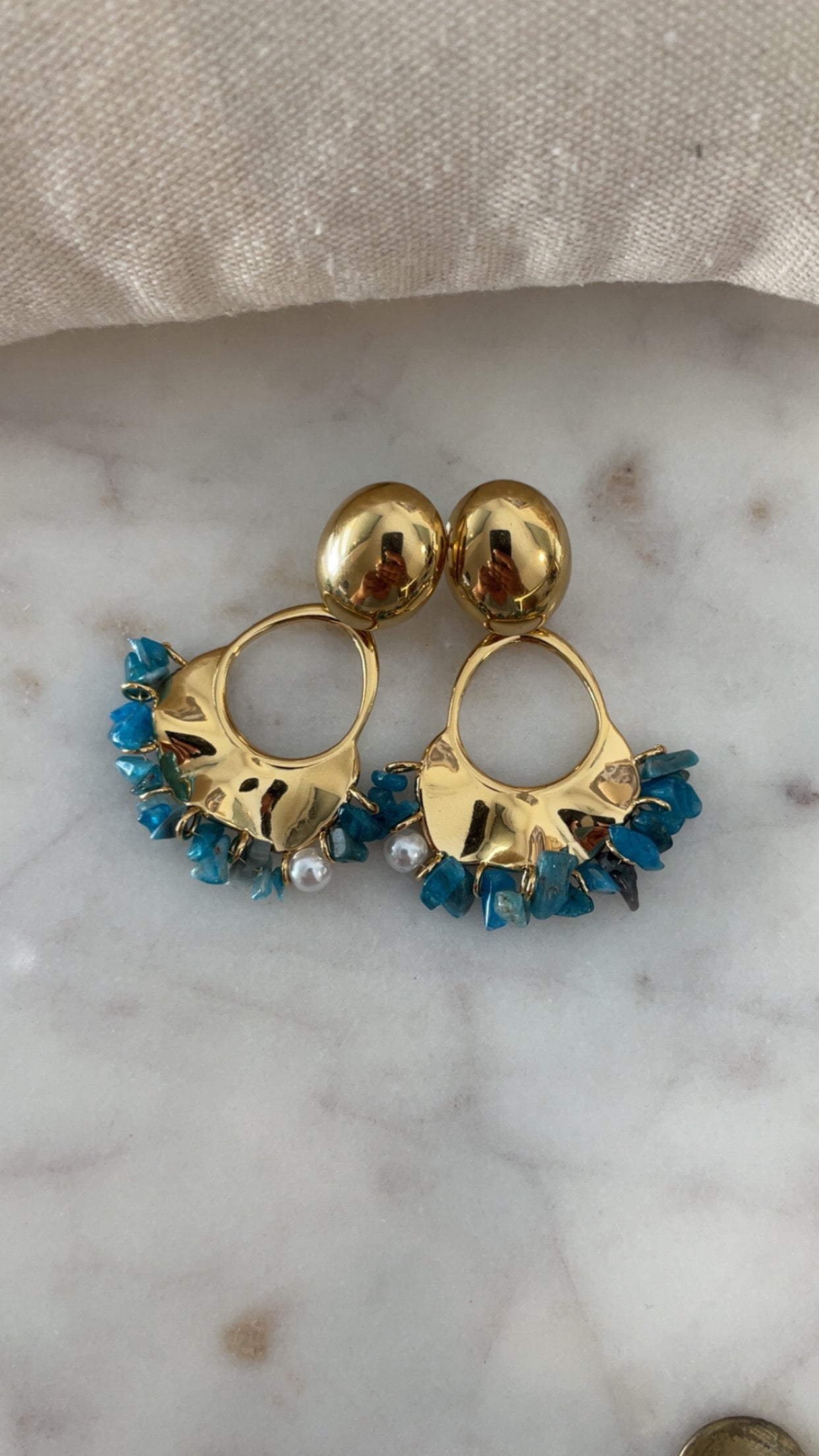 Boucles d'oreilles Lagune